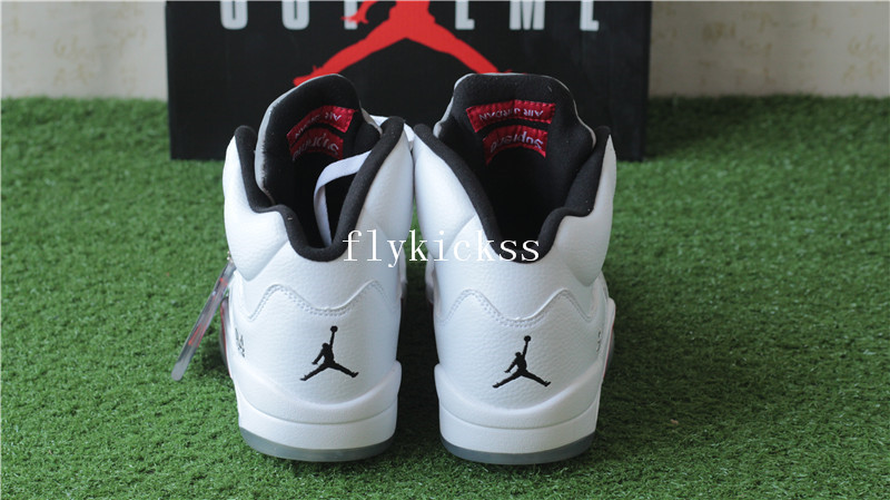 Air Jordan 5 Retro Supreme White